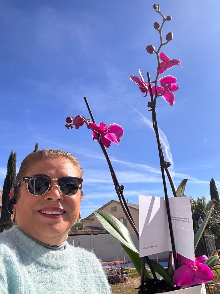 Mercedes Duobert outside her Palmdale childcare home